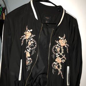 Floral bomber jacket